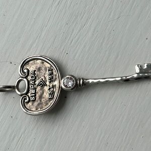Silpada Sterling vintage key charm